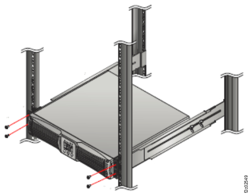 UPS front screws